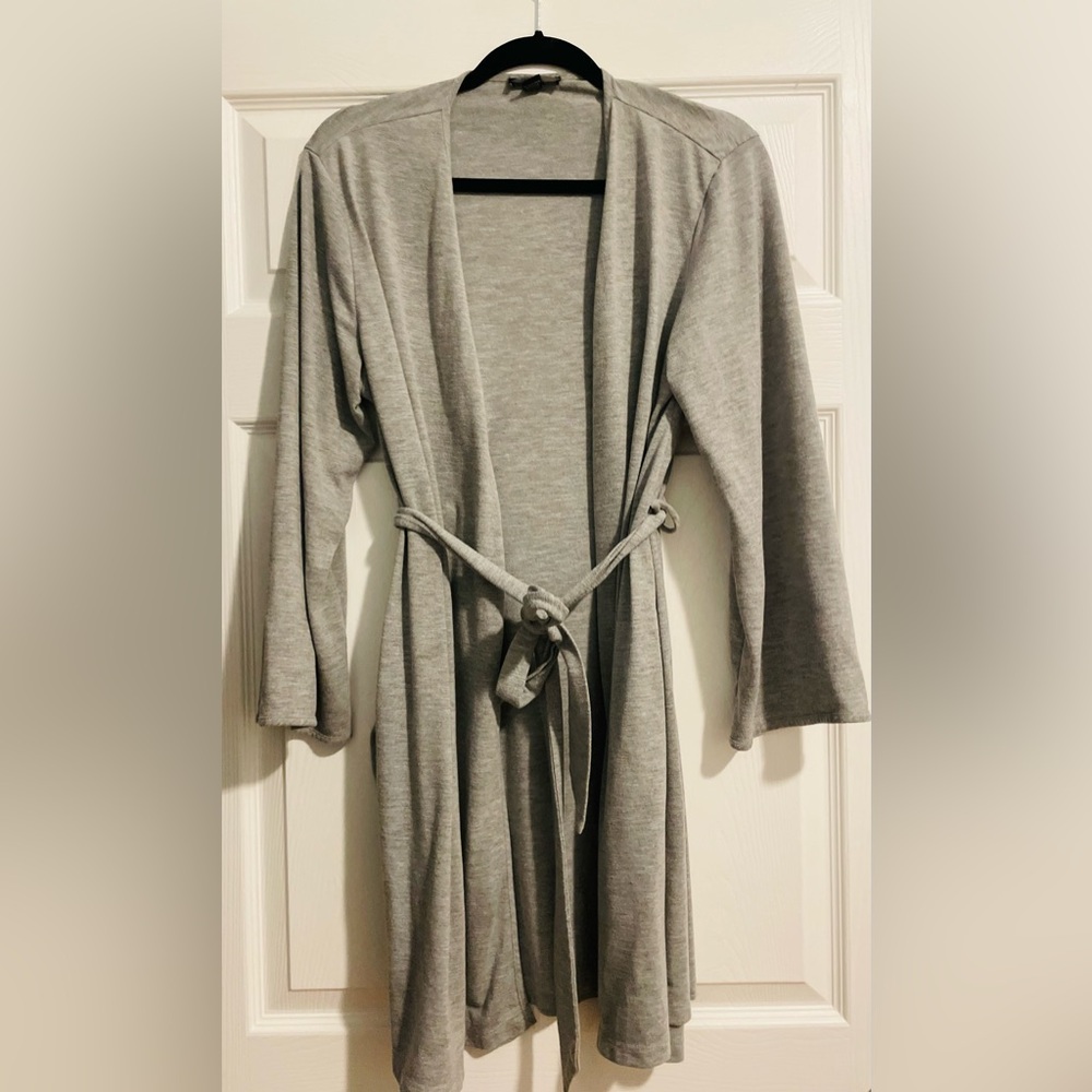 Jones New York Heather Gray Cardigan/Robe